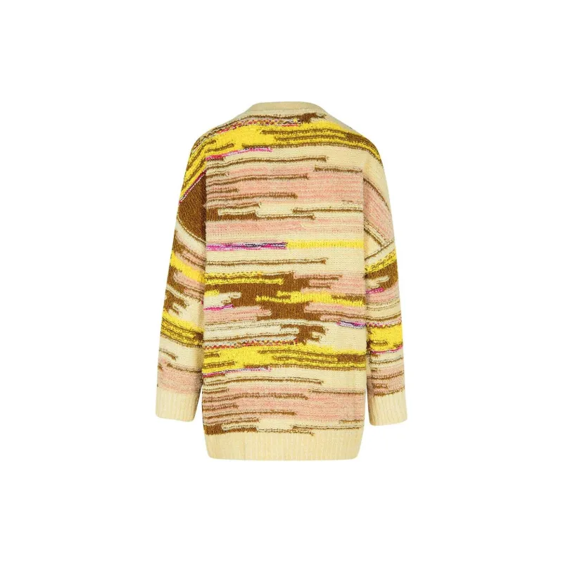 MOSCHINO Logo Patch Long Cardigan-1