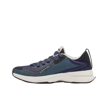 Lanvin L I Low Top Casual Shoes Unisex Blue