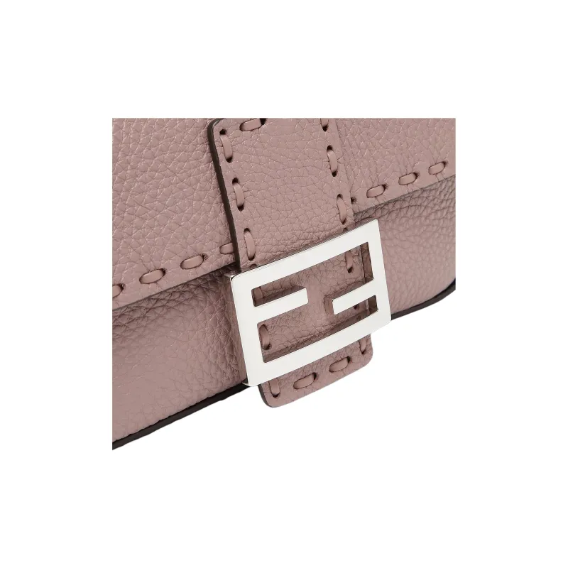 FENDI Baguette Calfskin Shoulder Bag, Crossbody Bag, Handbag Mini Women's Pink Purple-4