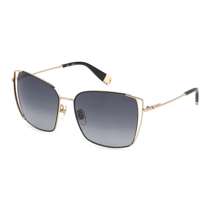 Furla Metal Butterfly Sunglasses Women's Gold-0
