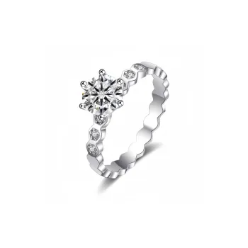 Stone On The Line S925 Silver Rings Women's