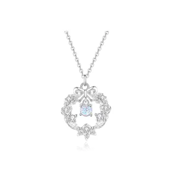 OWNCOOL S925 Silver Necklace Birthday Box Gift Women's