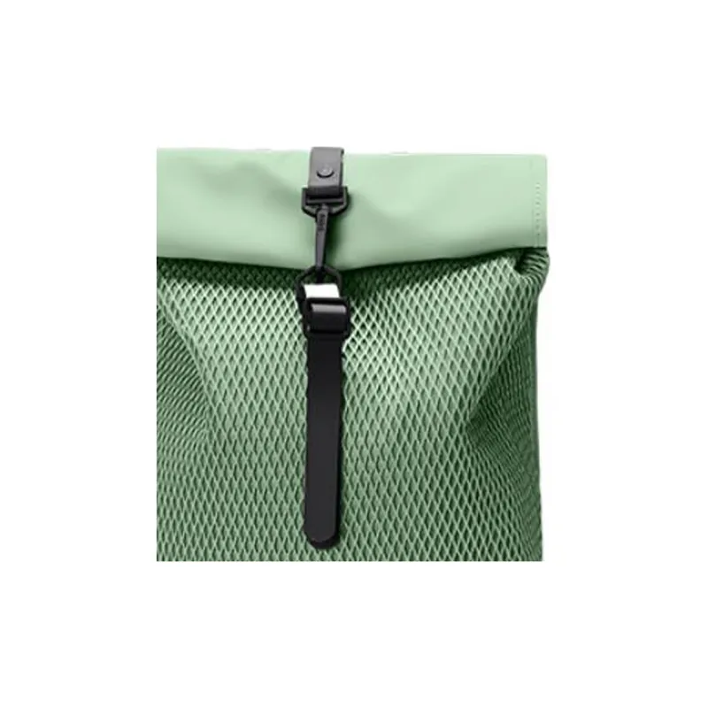 Rains Polyester Backpack Mini Unisex Light Olive Green-3