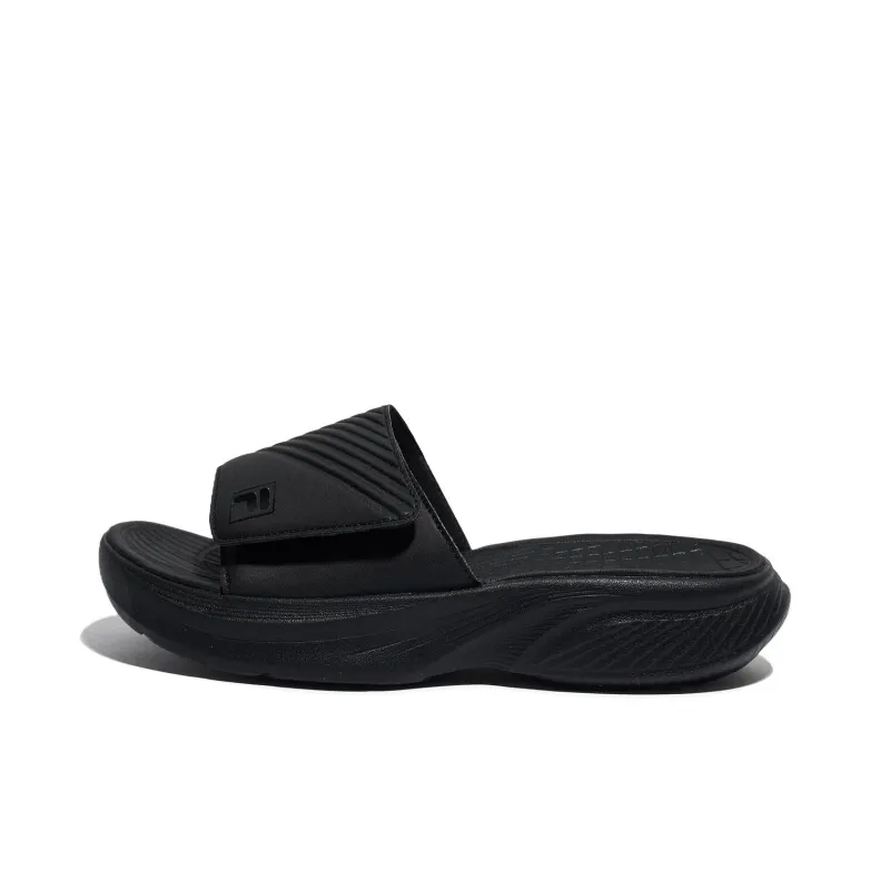 FILA Float Slip Resistant Abrasion Resistant Slide Slippers Unisex Black-0