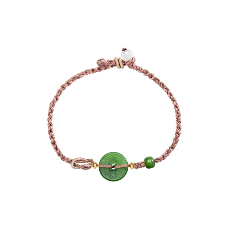 Princess Cui Hetian Jade Bracelets Green Jade Unisex-0