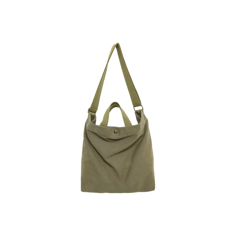 DCLOUD Canvas Backpack Crossbody Bag Regular Unisex Khaki/Black/Gray/Brown/Green-20