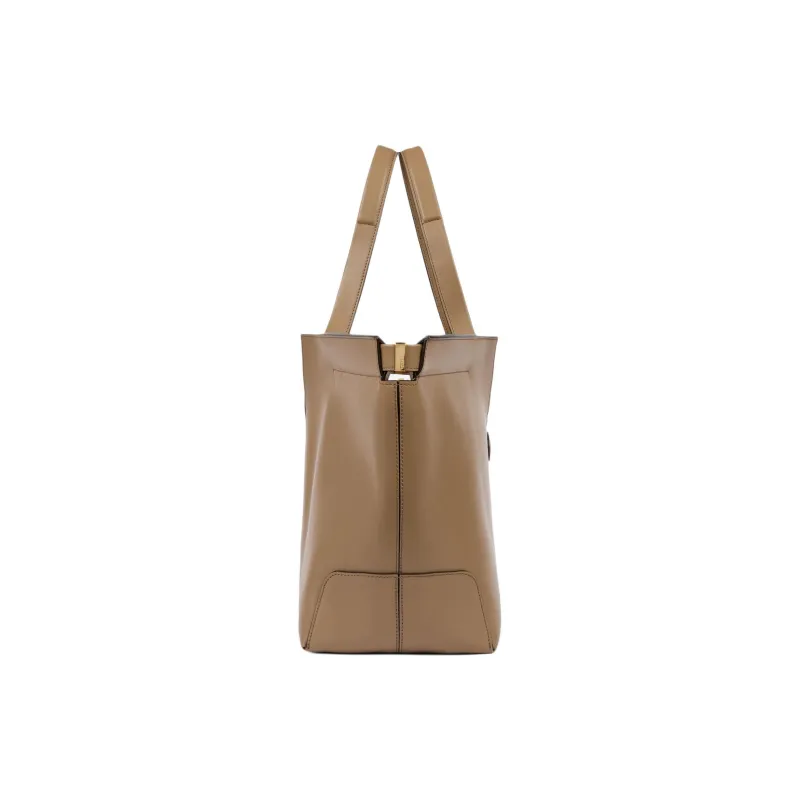 TOD'S Logo Debossed Medium Tote Bag-1