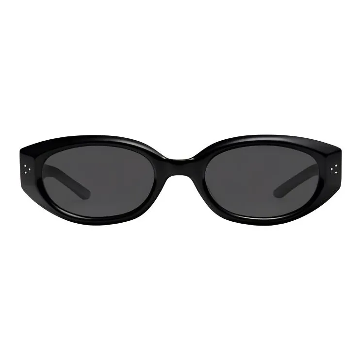 GENTLE MONSTER Plate Frame Irregular Shape Sunglasses Unisex Black-1