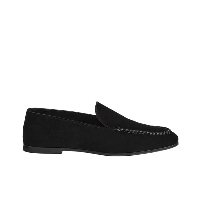HERMES Loafers Men Black-1