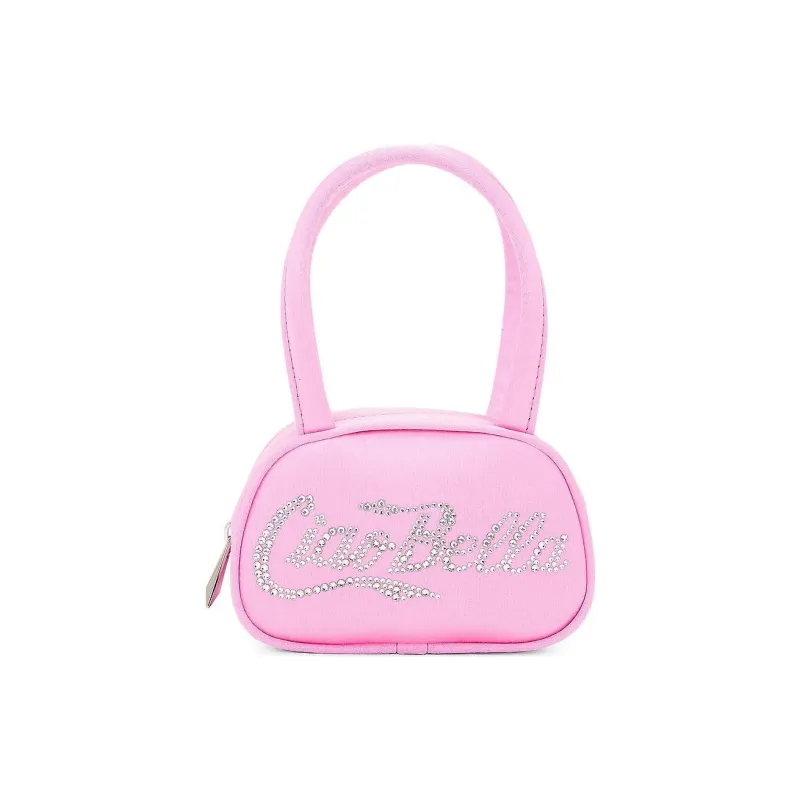 AMINA MUADDI Silk Satin Handbag Mini Women's Pink-0