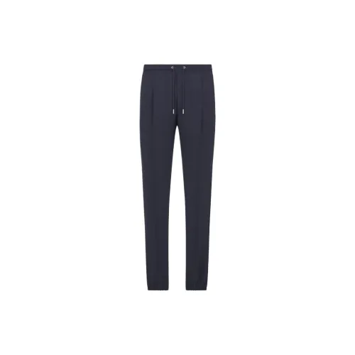 DIOR SS25 Knitted Sports Pants Men's Marine Blue