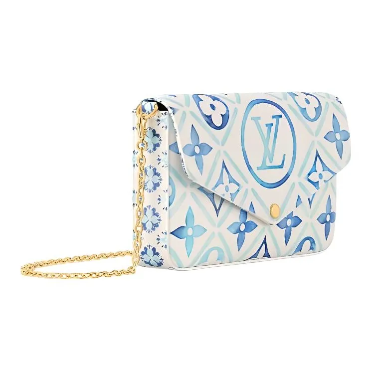 LOUIS VUITTON Felicie Pochette Lagoon Blue-1