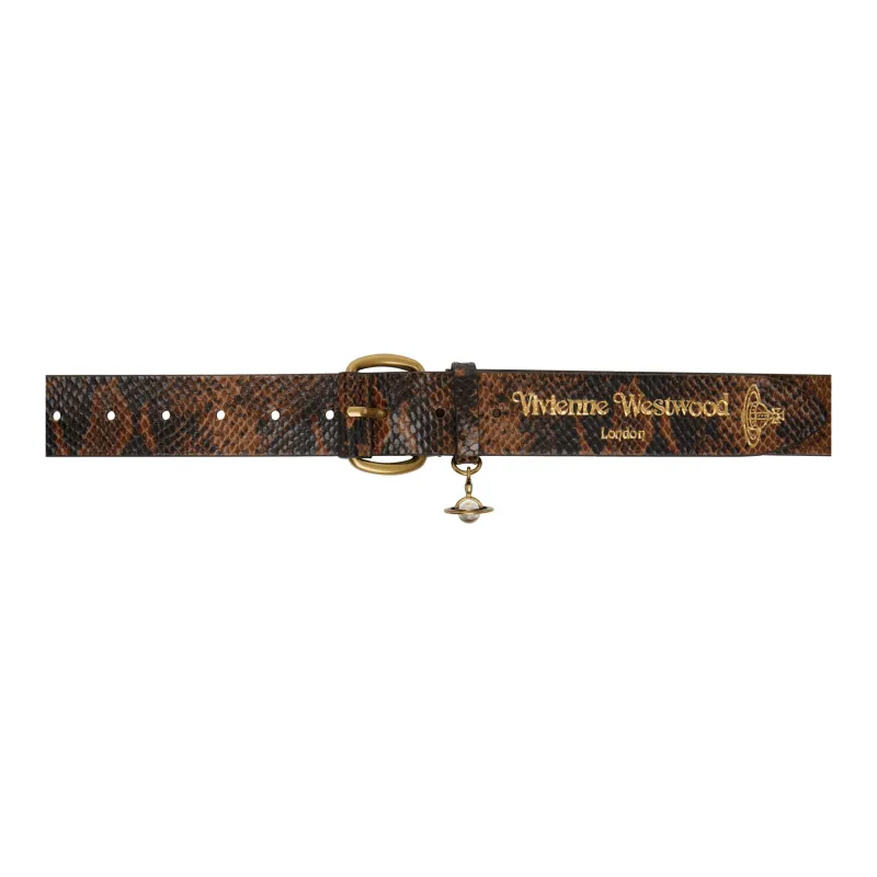 Vivienne Westwood Leather Leather Belts Men's Tawny Width: 4CM-0