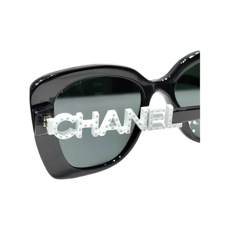 CHANEL Plate Frame Square Sunglasses Unisex-2