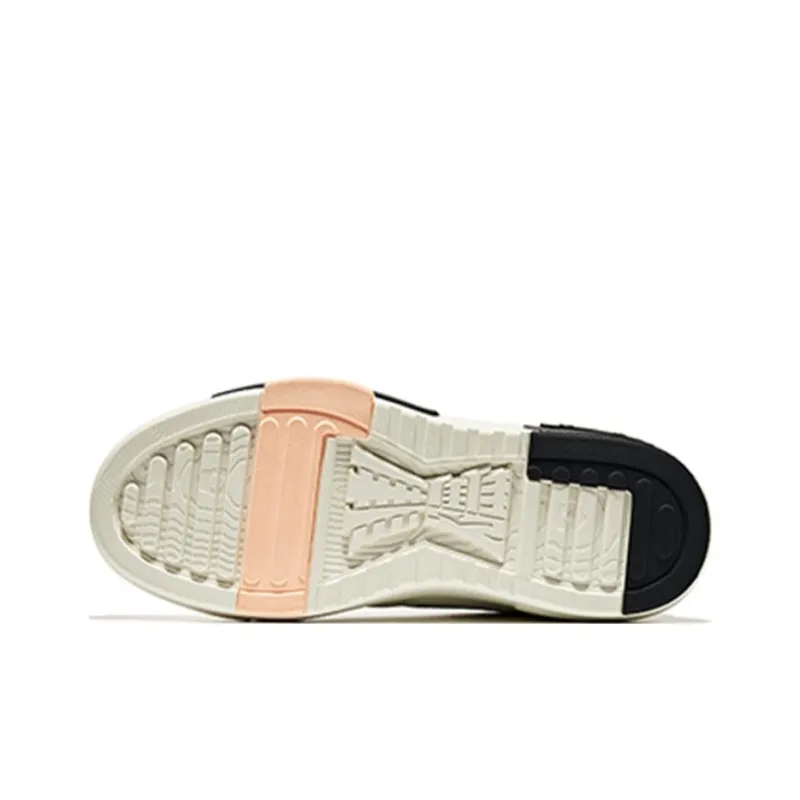 Erke Wu Long Series Cushioning Lightweight Low-Top Skateboard Shoes Women's White Black-3