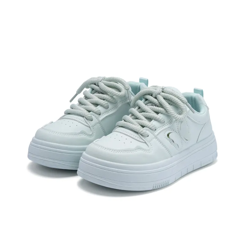 HUANQIU Thermal Abrasion Resistant Lightweight Low Top Skateboard Shoes Women's Aqua-2
