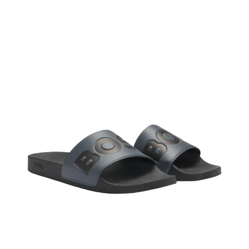 HUGO BOSS Slide Slippers Men's Blue-2