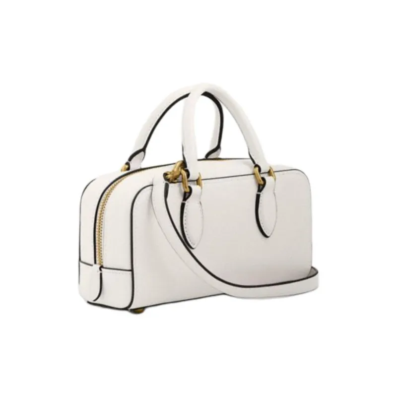 COACH Bowery Glove Tanned Leather Shoulder Bag, Crossbody Bag, Handbag Medium Size Women's Chalk-1