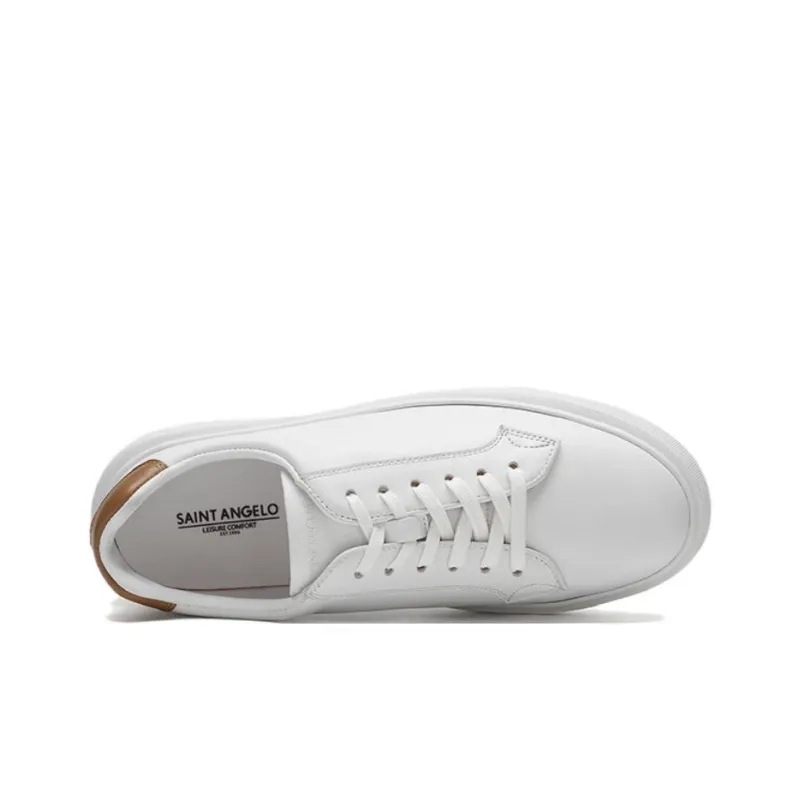 SAINT ANGELO Low Top Skateboard Shoes Men's White-3