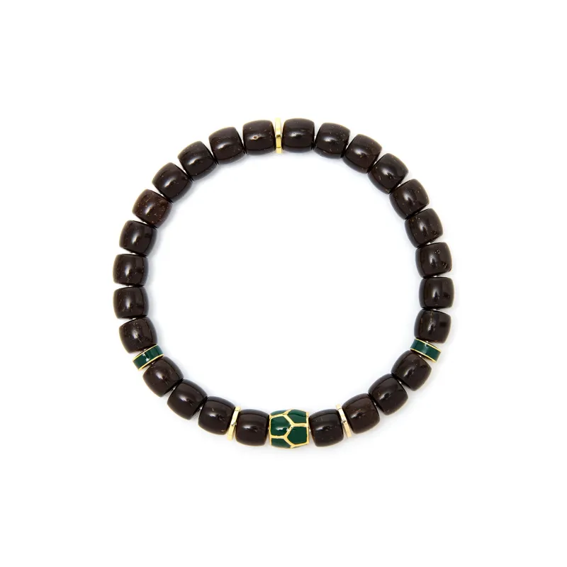 Bluish Reverie Coconut Shell Beads Bracelets Unisex-3