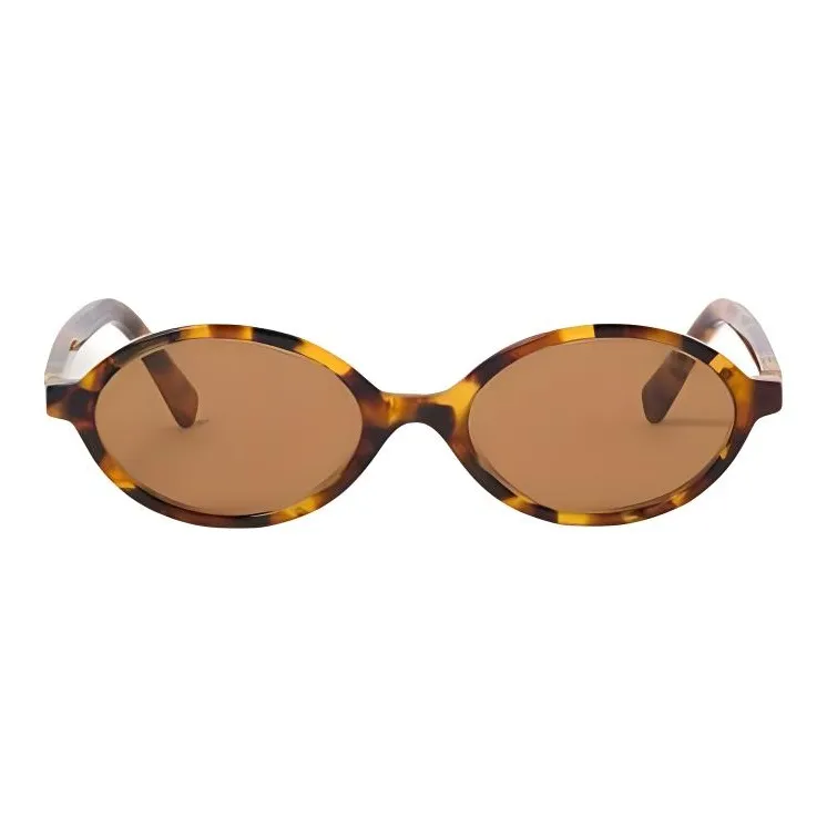 MIU MIU Tortoiseshell Oval frame Sunglasses-2