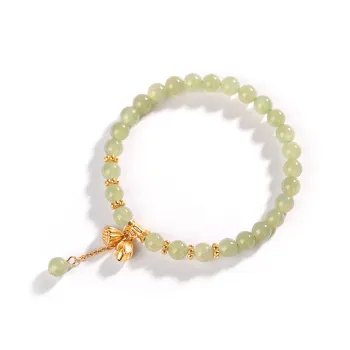 Baozhi Hetian Jade Bracelets Green Jade Unisex