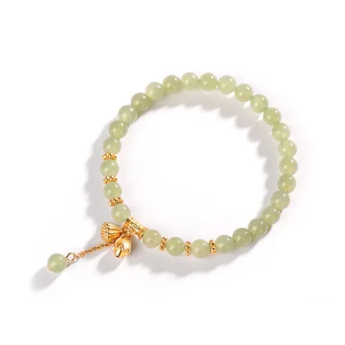 Baozhi Hetian Jade Bracelets Green Jade Unisex