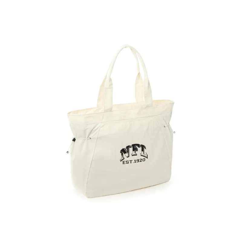 NFL Fabric Tote Bag, Shopping Bag, Shoulder Bag Women's White-1