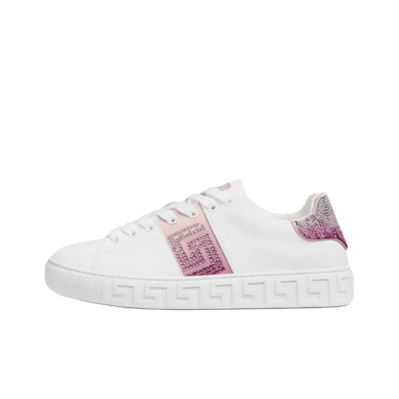FANSIZHE Greca Low Top Skateboard Shoes Women's Pink-0
