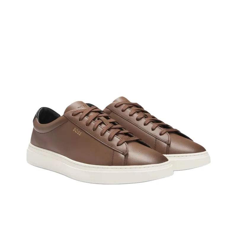 HUGO BOSS Skateboard Shoes Men's Brown-2