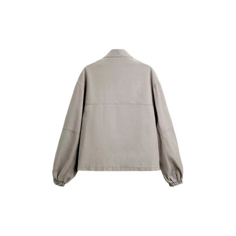 ZARA Jackets Men Gray-1