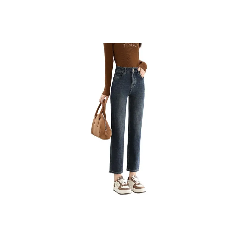 FAWENXIANGZI Jeans Women's Blue-2