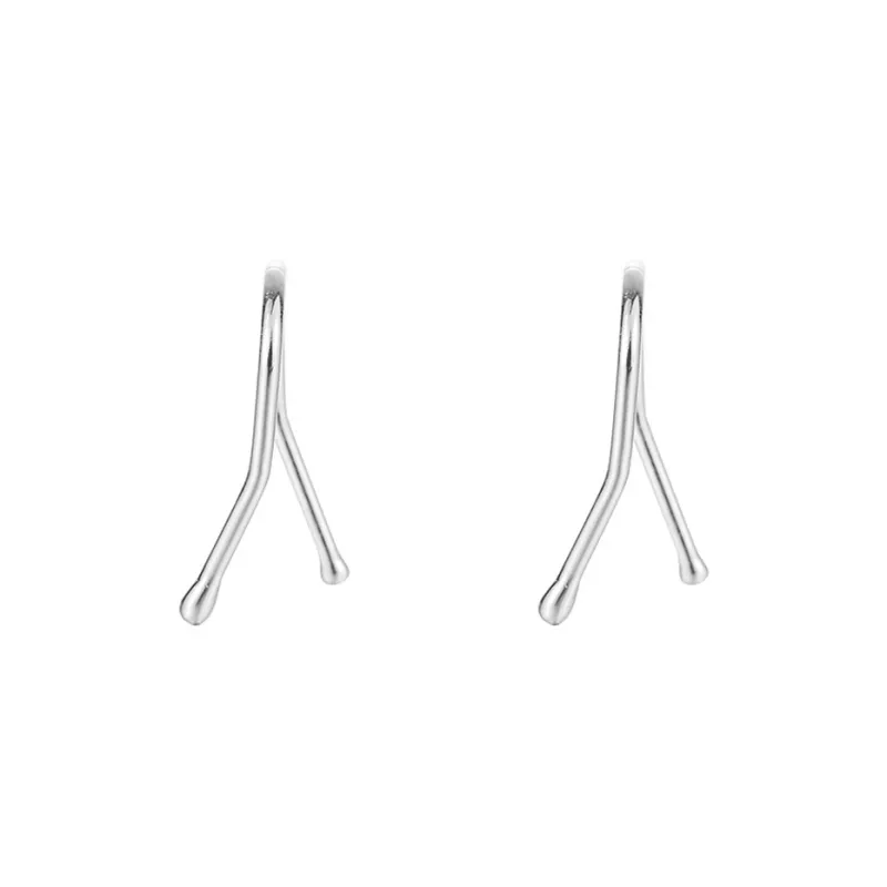 May10th S925 Silver Stud Stud Earrings Women's-0