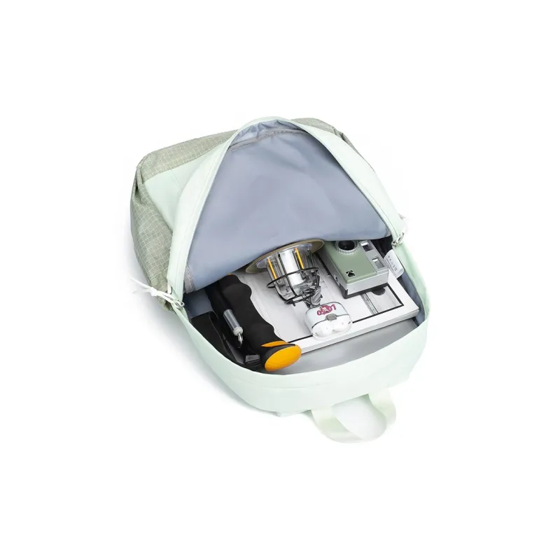 LOVERPUSS Fabric Backpacks Unisex Sown Grass Green-4