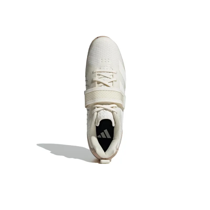 Adidas Adipower Slip Resistant And Breathable Low Top Training Shoes Unisex Ecru-4