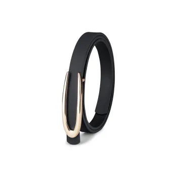 WilliamPOLO Split Cow Leather Leather Belts Women's 1.4cm Width
