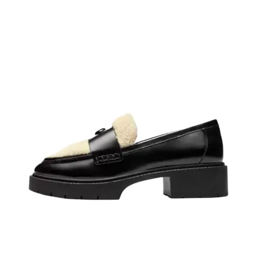 COACH Leah Loafers 3.5cm Women's Black
