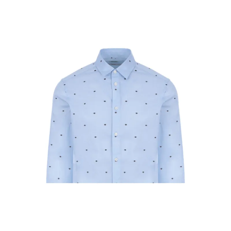 KENZO Shirts Men Light Blue-2