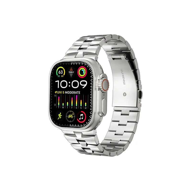 MSSM Watch Band Apple Compatibility Stainless Steel Material-0