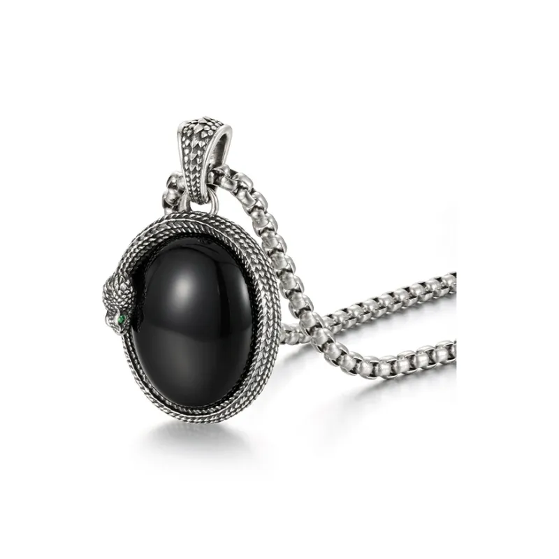 IDEAGEMER Jade Necklaces Men-3
