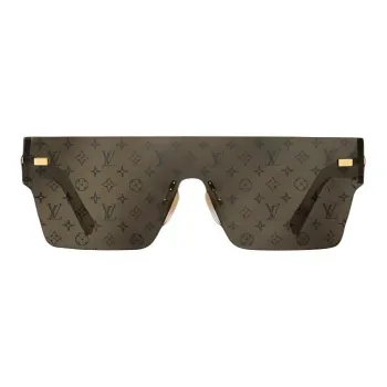 LOUIS VUITTON Irregular Shape Sunglasses Unisex Umber