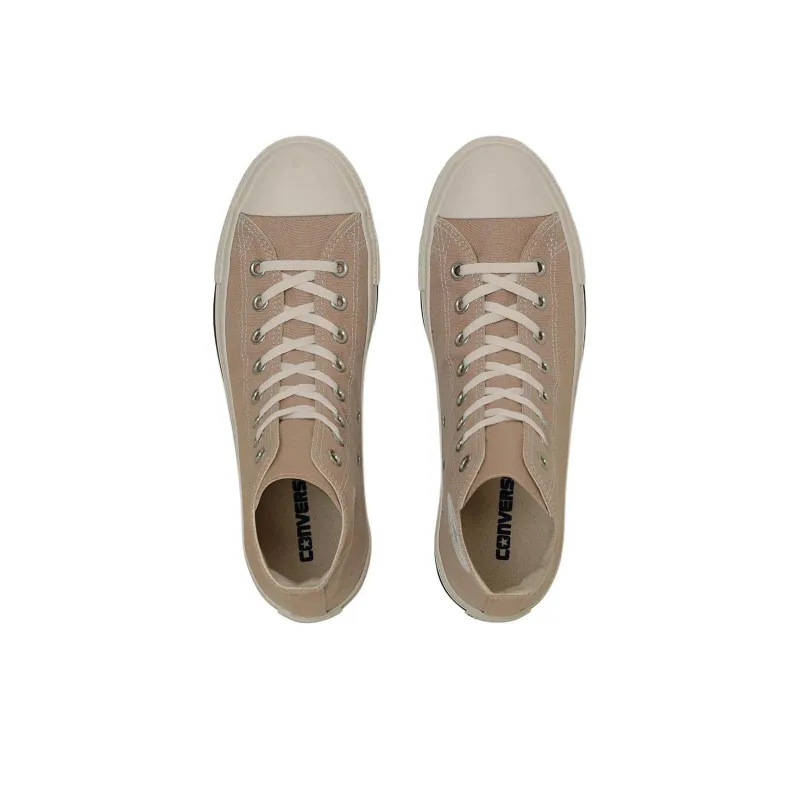 Converse All Star Wear resistant And Lightweight High Top Canvas Shoes Unisex Beige-2