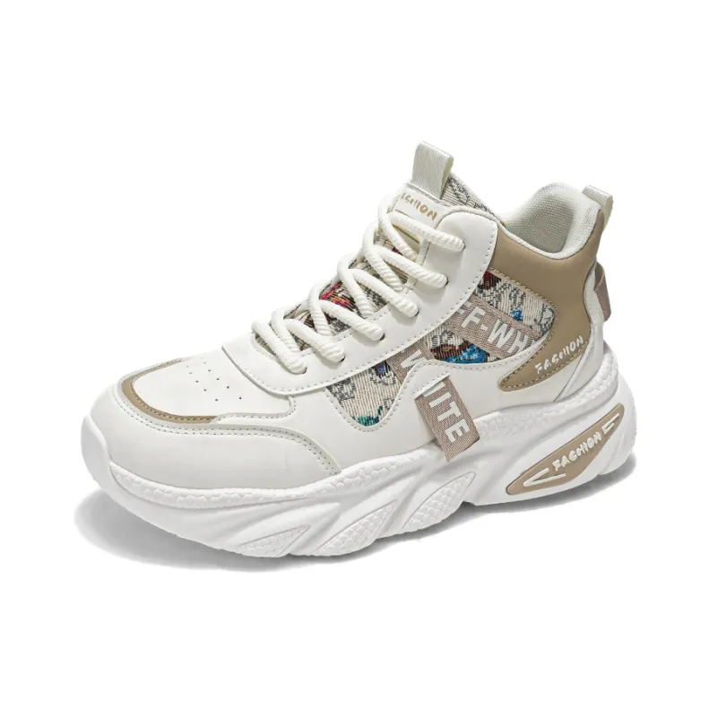 AD Anti-Slip And Wear-Resistant Height Increasing Mid-Top Chunky Sneakers Men's-2