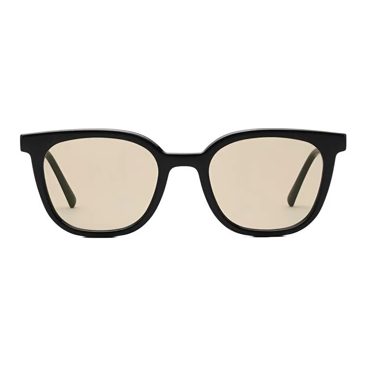 GENTLE MONSTER Acetate Square Sunglasses Unisex Ink Black/Brown-1