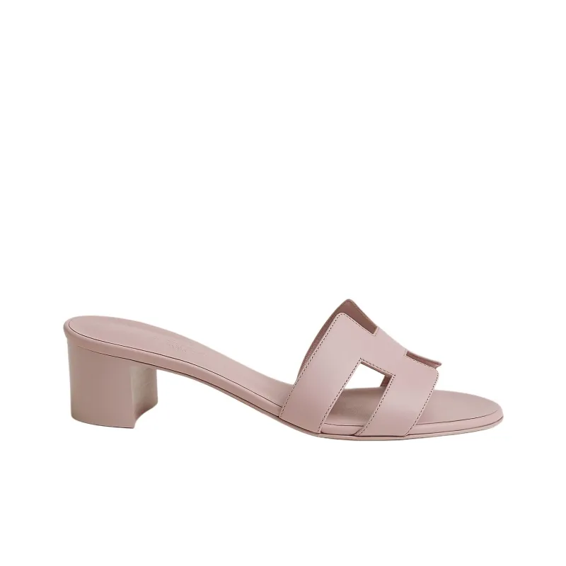HERMES Oasis Slide Slippers 5cm Women's Pink-1