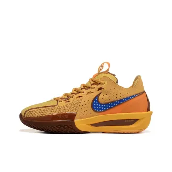 Nike GT Cut 3 PE Cushioning Anti Slip And Wear Resistant Low Top Basketball Shoes Men's Yellow Blue