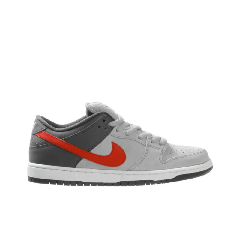 Nike Sb Dunk Low Medium Grey Red-1