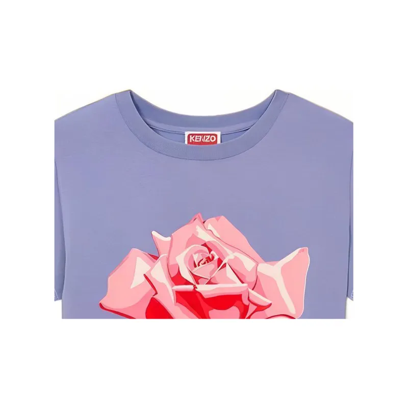 KENZO Rose Cropped T shirt-1