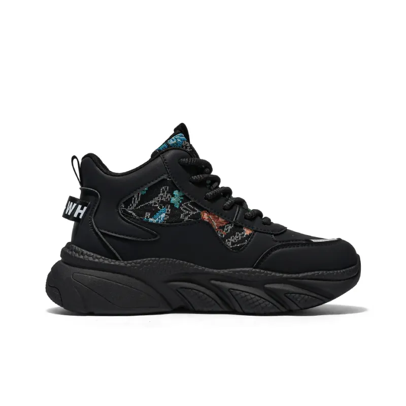 AD Anti-Slip And Wear-Resistant Height Increasing Mid-Top Chunky Sneakers Men's-9