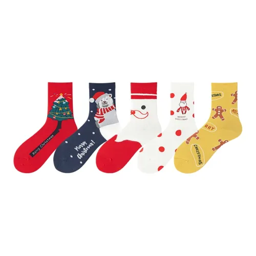 Top Melon Mid-Calf Socks Women's 5 Pack